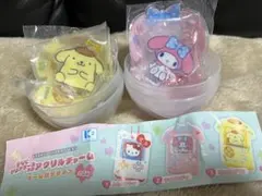 アクリルチャーム　サンリオ　ゲーム機デザイン　マイメロ　ポムポムプリン