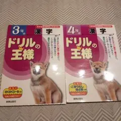 ドリルの王様　3年漢字と4年の漢字　2冊セット