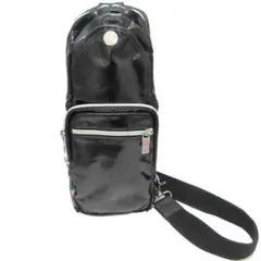 オロビアンコ Orobianco ボディ バッグ PVCレザー 黒 メンズ