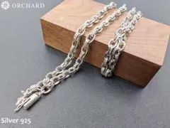 匿名配送/シルバー925/ネックレス/ペーパーチェーン45cm
