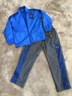 PUMA ジャージ上下セット 130サイズ 青/グレー