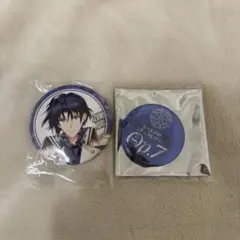 一織 缶バッジ ブラホワ op.7