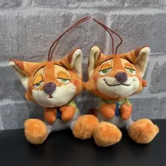 ディズニーキャラクター　むにゃすやマスコット ズートピア　ニック2個①