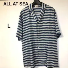 ALL AT SEA オールアットシー　シルクシャツ100% 半袖シャツ