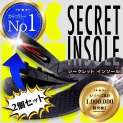 2個セット シークレット インソール エア 中敷 3cm 5cm 7cm 厚底