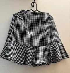 ギンガムチェック フレアスカート F
