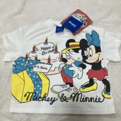 ミッキー・ミニー バースデーTシャツ 90cm