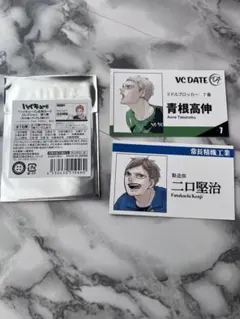 ハイキュー ファンパーク 名刺カードコレクション　二口堅治 青根高伸 原作