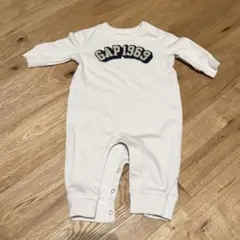 CAP1963 刺繍 ホワイトロンパース