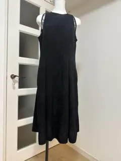 美品noir kei ninomiya ジャガード 花柄 レース切替 ワンピース