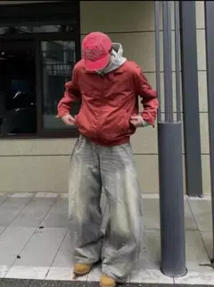 バギーデニム　即日発送！elev g.e.e.k 地底人 Menes QS86