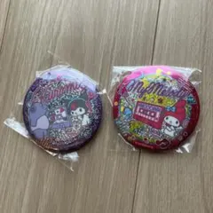 サンリオ キラキラホログラムBIG缶バッジ2マイメロ、クロミセット