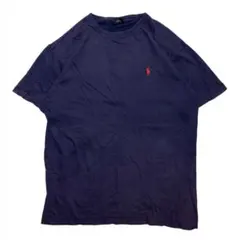 90s ポロ ラルフローレン Tシャツ 半袖 古着 メンズ S ネイビー
