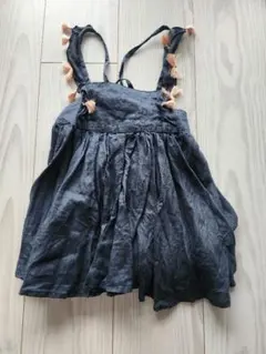 【マールマール】フリンジ付きワンピース（70-90cm女の子）