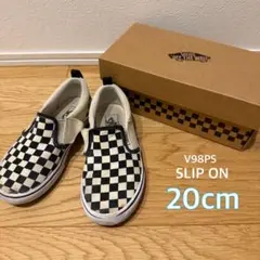 【VANS】V98PS チェッカー スリッポン《20cm》abcmart