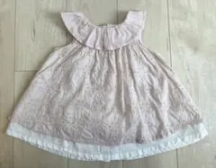 ★センス・オブ・ワンダー★フリルレースチュニック　ピンク　100cm