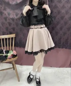 ROJITA ハートバックルBOXタックスカート ピンク