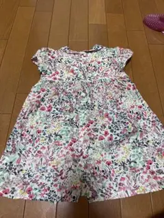 新品タグ付きBonpoint フラワープリント 半袖ワンピース 100cm - メルカリ