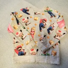 H&M マリオ トレーナー 130cm グレー