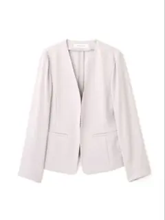 ナチュラルビューティーベーシック　ポリエステルドビーSET UPノーカラーJK