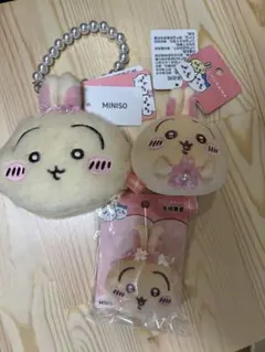 【中国限定】MINISO ちいかわ 桜 うさぎ3点セット