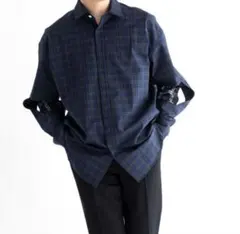 ミスタージェントルマン　CUT OUT SLEEVE CHECK SHIRT