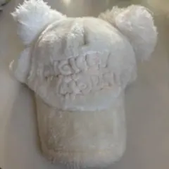 ミッキーマウス 耳付きポンポンキャップ