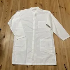 美品 muji labo ムジラボ 長袖ロングシャツ XXS-XSワンピース 白
