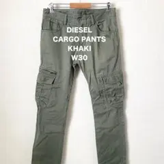 【DIESEL】 ディーゼル カーゴパンツ カーキ W30 ミリタリー メンズ