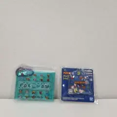 パックマン カラビナ付きミニクリアポーチ シャカシャカチャーム 2点セット②