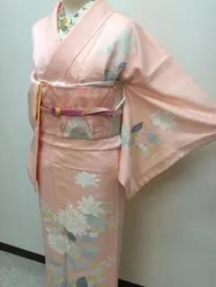 6025❱ フルセット 訪問着 袋帯 帯締め 帯揚げ 正絹 着物 - メルカリ