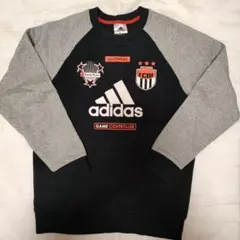 adidasアディダス☆トレーナー黒グレーsize 150cm