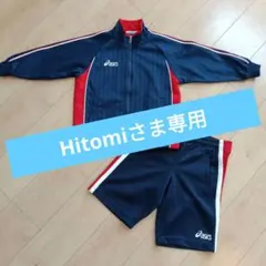 asics ジャージ セット ネイビー/レッド