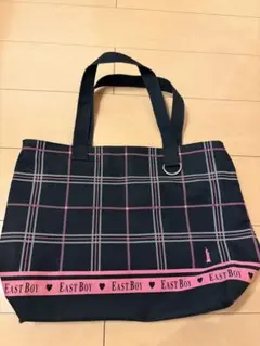 EAST BOY チェック柄トートバッグ