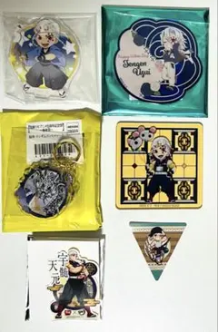 鬼滅の刃 グリッター缶バッジ スクエア缶バッジ 柱稽古編 無一郎宇髄蜜