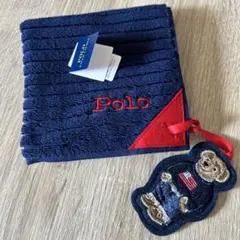 ポロベア チャーム付きハンカチ