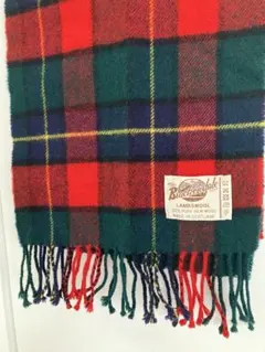 ユナイテッドアローズ　ラムウール タータンチェック マフラー