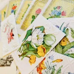 ビンテージ　エンボスペーパー　ジャンクジャーナル　コラージュ　素材