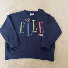 ELLE club ネイビー スウェット 綿 100％ バースデイ