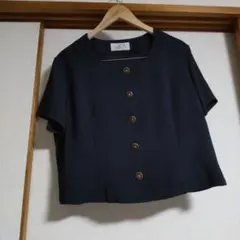 身幅約54㎝ 肩幅約45㎝ バスト92㎝ サイズ15号 濃紺黒の色