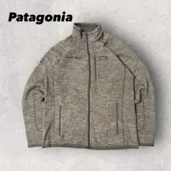 【パタゴニア】ベターセーター　ジップフリース　グレー　L 18年製　刺繍ロゴ