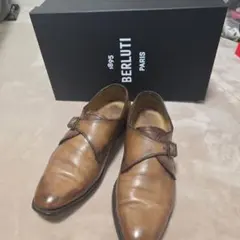 廃盤52万円 Berluti シングルモンクストラップ レザー シューズ 7
