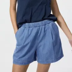 UNIQLO ユニクロ コットンイージーショートパンツ Mサイズ ブルー