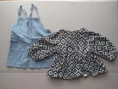 80cm　コムサ　futafuta　ワンピース　長袖　キャミソール　重ね着　春夏