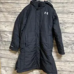 アンダーアーマー　ベンチコート　YLG(150)　ブラック　サッカー・フットサル