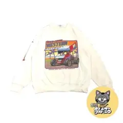 90s 古着 ノーブランド スウェット USA製 ホワイト ゆるダボ L