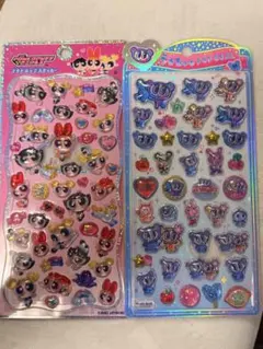 【正規品】パワーパフガールズプチドロ&エンジェルブルーうるちゅるポップシール