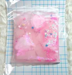 ストレス袋　ラブリーくまちゃん　パキパキハート3個、ナタデココ入り　No.4