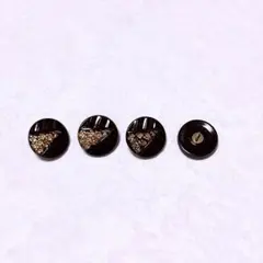 チェコガラスボタン 4個