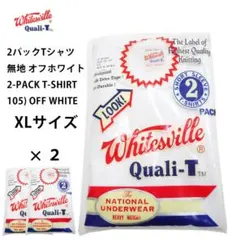 ホワイツビル 2パック Tシャツ 無地 WV73544 白 (XL×2)新品のサムネイル